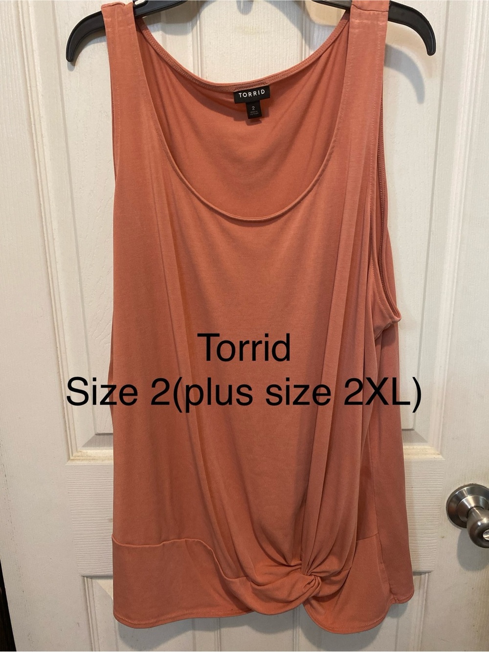 torrid Rose-Tan Twist-Front Tank Top